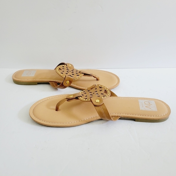 NEW DV by Dolce Vita Pandora Footbed Brown Sandals Size 9.5 - Picture 2 of 6